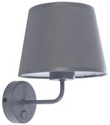 Nástenná lampa MAJA 1xE27/15W/230V šedá