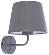 TK Lighting Nástenná lampa MAJA 1xE27/15W/230V šedá TK1880