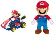 Carrera Mini autíčko na diaľkové ovládanie Super Mario + Plyšová hračka Super Mario, 23 cm (800007999)