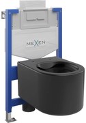 Mexen Fenix XS-U, podomietkový modul a závesné WC Sofia, čierna matná, 6853354XX85