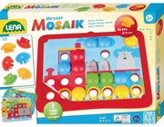 Lena Mozaika klobúčik doprava 3,2 cm hladký 36ks + predlohy 7ks pre najmenších v krabici 33x24x4 24m+ 35633