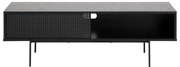 Čierny TV stolík v dekore jaseňa 140x45 cm Angus – Actona