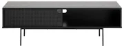 Čierny TV stolík v dekore jaseňa 140x45 cm Angus – Actona
