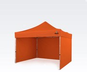 BRIMO Skladací altánok 3x3 m na Oslavy: Nepremokavá Ochrana a Bleskové Zloženie - s 3 stenami - Oranžová 9