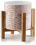 Keramický kvetináč na stojane Ava staroružový had