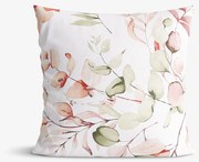 Goldea bavlnená obliečka na vankúš deluxe - akvarelové kvety 40 x 40 cm