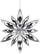 Závesná vianočná dekorácia ASTRE vločka 947081