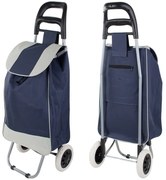 Nákupná taška na kolieskach 94cm modrá