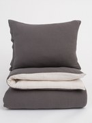 Predĺžené mušelínovej obliečky Alexia Duo – sivá/krémová