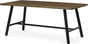 Jedálenský stôl 180x90 cm HT-T1818 WAL orech / čierne nohy