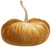 Oranžová zamatová dekoratívna tekvica Pumpkin - 28*30*29cm