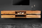 Dizajnová závesná skrinka pod TV Amazonas Akácia Natur 160cm