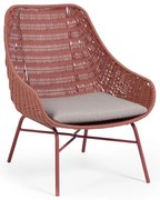 Záhradné kreslo v terakotovej farbe Kave Home Abeli