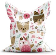 Sedací vak Classic lesné zvieratká - detský, farebná