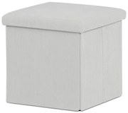 Autronic BONTEC Taburet s úložným priestorom, čierna, menčestrová látka, TAB-471 BK6 Farba: Krémová