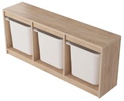 Organizér na hračky Dremonka 9 (dub sonoma + biela). Akcia -16%. Vlastná spoľahlivá doprava až k Vám domov. 1124323