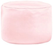 Taburetka Cilindro metalická ružová ekokoža