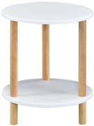 Konferenčný Stolík Gc7405 35x35x43 Biela/Prirodzené