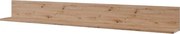 Polica na stenu Asko Living, 135 cm, dub artisan%