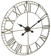 Nástenné kovové hodiny Atmosphera Vintage 3819, tmavošedá 77cm