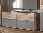 TV skrinka Mason, dub/šedá%