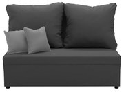 Dvojmiestna pohovka s funkciou spania TOMI 2 Tmavošedá/svetlošedá