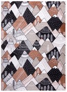 Dywany Łuszczów, Detský kusový koberec Fun Mountains cream, 80x150, viacfarebná, detská izba