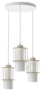 Luster na lanku BLANCO 3xE27/60W/230V biela