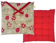 Home Elements Sedák prešívaný Srdce, 40 x 40 cm