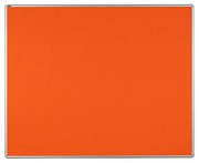 Textilná nástenka ekoTAB v hliníkovom ráme, 1500 x 1200 mm, oranžová
