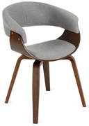 Jedálenská stolička TACCO siva orech - vintino.sk