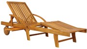 Záhradné lehátko TAMI SUN, 195,5x69x85cm, prírodná hnedá Jurhan