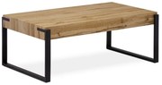 Konferenční stolek 110x60x42 cm, deska MDF dekor divoký dub, kov