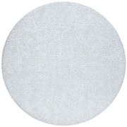 Kúpeľňový koberček SYNERGY glamour / lurex, biely kruh