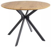 Jedálenský stôl Aster 100 cm, dub / čierna