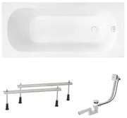 Obdĺžniková vaňa SAT Mika 150x70 cm akrylát ľavá aj pravá SATMIKA1500APN