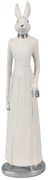 Dekorácia králičia dáma v šatách - 8*7*28 cm