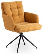 Akita otočná jedálenská stolička, horčicová