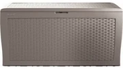 Keter Záhradný úložný box Samoa Rattan sivá, 270 l, 117 x 57 x 45 cm