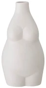 Biela kameninová váza Bloomingville Elora, výška 18 cm