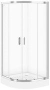 Štvrťkruhový Sprchový kút ARTECO 80x80x190