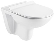 Závesná misa Indiana Rimless s doskou volne padajúca