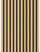 Mexen Lam-F, akustické stenové lamely 275 × 30 cm, plstený podklad 8 mm, technická dyha, bambus prírodný, S105-275307-3015-011