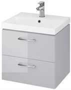 Cersanit Lara City 50, SET skrinka + umývadlo, 494x397x460 mm, šedá lesklá, S801-215-DSM