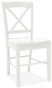 Jedálenská stolička Mali, biela