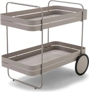 Kovový servírovací stolík na kolieskach 74x42 cm Gin & Trolley – Spinder Design