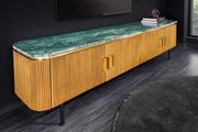 Luxusný mramorový stolík pod TV Veneziano z mangového masívu 160cm