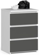 Nočný stolík CL3/40 biely / sivý