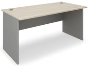 Stôl SimpleOffice 160 x 80 cm, dub svetlý / sivá
