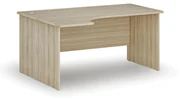 Kancelársky rohový pracovný stôl PRIMO WOOD, 1600 x 1200 mm, ľavý, dub prírodný